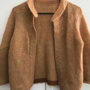 Vintage hand-knit soft cardigan
